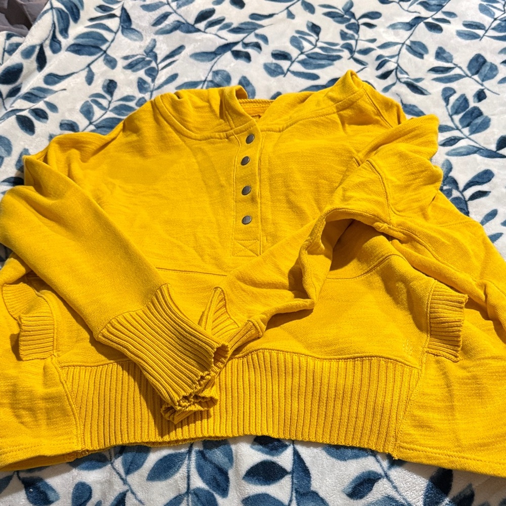 FP Movement by Free People Yellow hooded Sweater